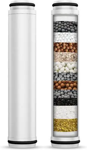 Shower Filter for Handheld Shower Head 2 Pack 15 Stage Replacement Filters for Hard Water Remove Chlorine and Harmful Substances