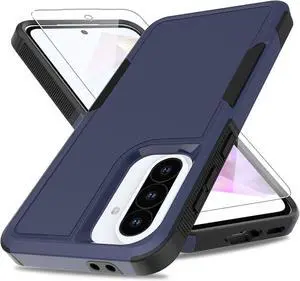 for Galaxy A36 5G Phone Case [Military Grade Drop Tested] with Screen Protector Dual Layer Protective Heavy Duty Cell Phone Cover Non-Slip Shockproof Rugged Case for  Galaxy A36 5G (Blue)