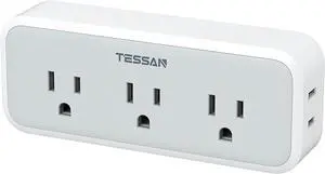 Multi Plug Outlet Extender Surge Protector Wall Plug Splitter with 5 Electrical Outlet Expander Multiple Plug Adapter for Travel Home Office