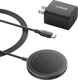 MagSafe Charger Pad MagGo iPhone 16 Wireless Charging Pad Qi2 Certified 15W Wireless Charger Compatible with iPhone 16/16 Plus/16 Pro/16 Pro Max/15/14/13/12 Series (USB-C Adapter Included)