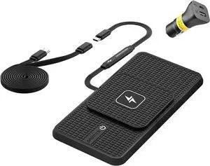 Wireless Charger car Charging pad Wireless Phone Charger for car Cell Phone Cordless Charging mat Compatible with iPhone 16/15/14/13/12 Galaxy S23 S22 S21 Note10(k1)