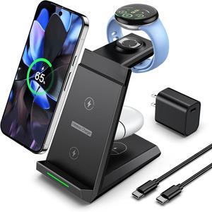 thumbnail image 2 of ESR 2 In 1 Charging Station For Apple, MagSafe Charger Stand For IPhone [Certified], Magsafe Charging Station For Multiple Devices IPhone 17/16/15/14/13/12, Apple Watch, & AirPods, Black 2 of 14
