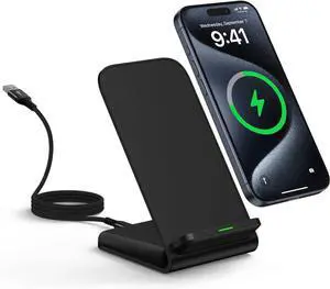 Google Pixel 9 Wireless Charger Stand Fast Charging for Pixel 9A 9 Pro XL Fold 9 8A 7A 8 7 6 Pro 15W Phone Wireless Charger Station for  Galaxy S25 S24 S23 S22 S21 S20 Ultra FE iPhone 16 15