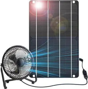 Mini 6W Solar Panels Chargers USB 5V Small Monocrystalline Power Emergency Panels IP67 Waterproof for Outdoor Security Camera Fans Flashlight Pond Air Bubbler Fish Tank Oxygen Pump