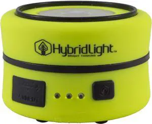 Solar Rechargeable Lantern/Cell Phone Charger. 150 Lm. Built In Solar Panel Hi-Vis Yellow
