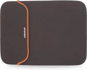 RadioShack Laptop Sleeve 15.6 Inch Reversible Slim Laptop Carrying Case Provides Versatile Protection for 15.6-Inch Laptops and Tablets with Capacity for Multiple Devices Gray