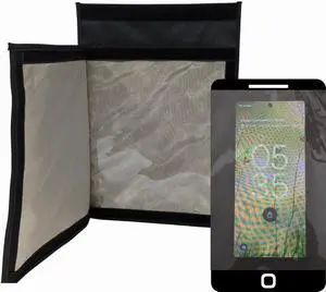 Veteran Business: Transparent Faraday RFID Blocking Tablet/Cellphone Faraday Case | WiFi Bluetooth Cellular Blocking Case - Transparent Confidence