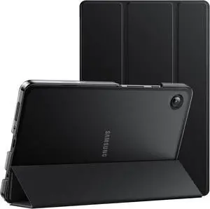 Case for  Galaxy Tab A9 8.7-Inch 2023 Slim Translucent Back Tri-Fold Folio Stand Protective Tablet Cover (Black)