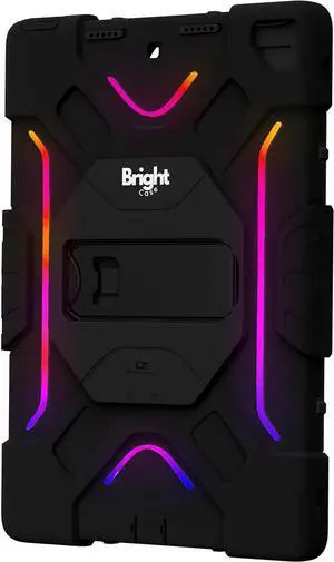 Astra Gen 1 - LED Illuminated - Full Body Protective Case - iPad 9th/8th/7th Generation Case (2021/2020/2019) 10.2 - Shockproof Rugged Cover with Built-in Stand - LED Lights On/Off Switch