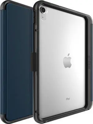 Symmetry Folio Series case for iPad (A16) & iPad 10th Gen - Coastal Evening (Clear/Black/Blue) Ultra-Sleek Design Multiple Viewing Positions Magnetic Sleep/Wake Cover
