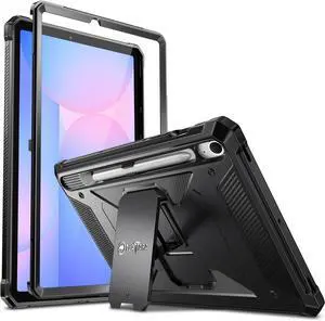 Fintie Shockproof Case for  Galaxy Tab S10 FE/ S9 FE 5G 10.9 Inch/Tab S9 11 Inch Tuatara Rugged Unibody Hybrid Full Protective Bumper Kickstand Cover Built-in Screen Protector Black