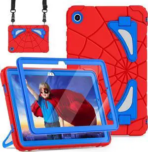 Case for Galaxy Tab A9 Plus Case  Galaxy Tab A9 Plus 11 Kids  Tablet with Screen Protector Stand Thickned Cornor Impact Protection Tab A9+ 11 Inch Cover Red Blue