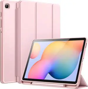 Case for  Galaxy Tab S6 Lite 10.4-Inch 2024/2022/2020 with S Pen Holder Slim Tablet Cover with Soft TPU Back Auto Wake/Sleep (Pink Gold)