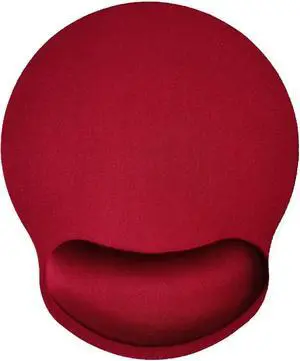 Mouse Pad with Wrist Support Ergonomic Mouse Pad with Memory Foam Wrist Rest Cushion Non-Slip Rubber Base Gaming Mice Pad for Home Office Computer Laptop Red