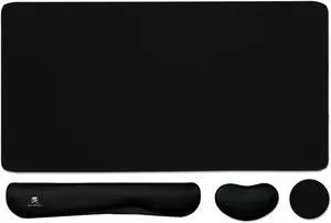 Extended Large Gaming Mouse Pad Horror Anime Manga Large Desk Mat for Desktop XXL Non-Slip Rubber Base Stitched Edges Long Computer Keyboard Desk Pad Mouse Mat for Gaming Home Office 35.4X15.7