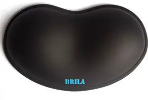Ergonomic Silicone Mouse Wrist Rest Cooling Silica Gel PU Leather Mouse Wrist Support Pad for Office Work and Laptop Computer Gaming