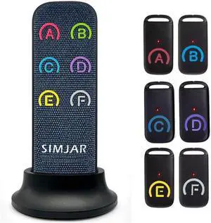Key Finder with Thinner Receivers & Advanced Fabric Remote Simjar 80dB+ RF Item Locator with 131ft Working Range Wireless Item Tracker Support Remote Control for Finding Pet Wallet
