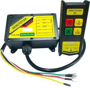 Wireless Crane Remote Control 12-36V Dump Trailer Wireless Remote Accessories Wireless Winch Controller Up-Down Switch Control Station