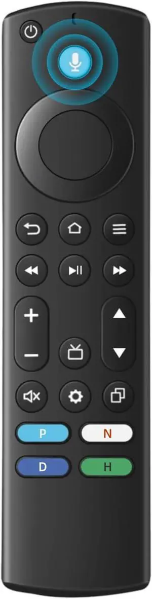 Replacement Voice TV Remote for AMZ Stick (HD 4K 4K Max Lite) TV Cube and Omni Insignia Toshiba Smart TVs