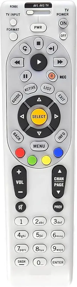 Buck AT&T DirecTV RC66RX Programmable Universal Remote Control Replacement Compatible with R16 R22 H21 H22 H23 H24 HR21 HR22 HR23 HR24 HR34 and C31 Receiver