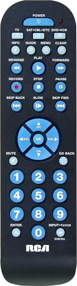 3-Device Universal Remote Control Platinum Pro Easy Setup Long Range IR Replaces And Consolidates Most Major Remote Brands