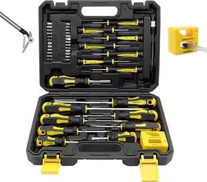 30 Piece SAE/Metric Hex and Torx Benchtop Screwdriver Set for Pistol Rifle Handgun Gunsmithing Rebuild and Maintenance
