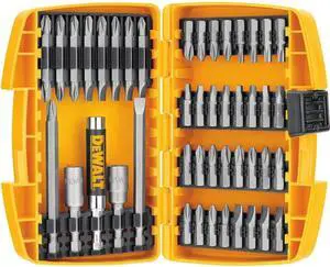 Screwdriver Bit Set with Tough Case 45-Piece (DW2166) Grey/Silver Screwdriving Set with Tough Case