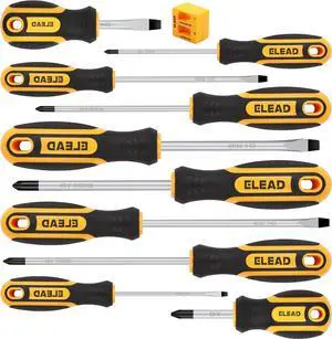 11-piece Screwdriver Set 5 Phillips and 5 Slotted Tips magnetic screwdriver set screw driver work on small screws as well as large. Magnetizer Demagnetizer for Screwdriver Tips Bits and Small Tools