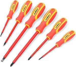 6-Piece 1000v Insulated Screwdriver Set Magnetic Tip Electrician screwdriver Set (Insulated Screwdriver Set)