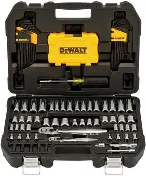 Mechanics Tools Kit and Socket Set 1/4 & 3/8 Drive SAE 108-Piece (DWMT73801)