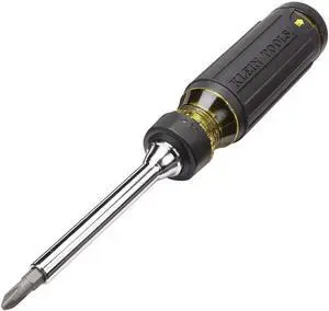 32305 Multi-bit Ratcheting Screwdriver 15-in-1 Tool with Phillips Slotted Square Torx and Combo Bits and 1/4-Inch Nut Driver