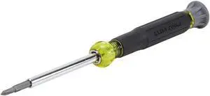 32581 4-in-1 Electronics Screwdriver Set with 2 Slotted 2 Phillips Precision Machined Bits Ideal for Terminal Blocks