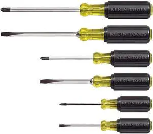85074 6-Piece Screwdriver Set Made in USA Includes 3 All-Purpose Flathead 3 Phillips Cushion-Grip Comfort Precision Machined Screwdrivers