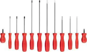 Hard Handle Screwdriver Set 12-Piece (#0-#2 1/8-1/4 in.) | DRV44004 | Made in USA