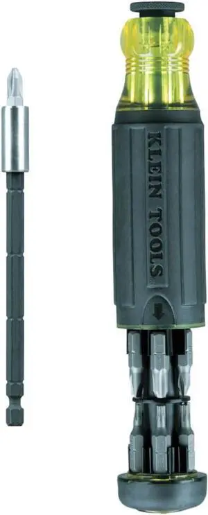 32303 Multi-Bit Screwdriver / Nut Driver Impact Rated 14-in-1 Magnetic Screwdriver Set Phillips Slotted Square Combo Torx