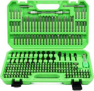 SWANLAKE 232PCS Ultimate Screwdriver Bit Set Chrome Vanadium Steel Driver Bit Set Includes Security Bits Nut Driver Ratchet Wrench and Bits Holder