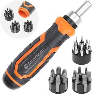 22 IN 1 Ratchet Screwdriver Set Precision Multi-bit Ratchet Screw Drivers Slotted/Philips/Pozi/Torx