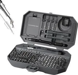 Precision Screwdriver Set Laptop Screwdriver Kit 164 in 1 Professional Computer Screwdriver Repair Kit with T6 Torx Bit for MacBook iPhone Watch Camera Eyeglass Xbox DIY