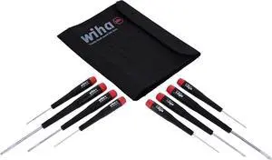26199 Slotted and Phillips Screwdriver Set in Rugged Canvas Pouch 8 Piece