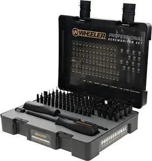 Engineering 100-Piece Professional Screwdriver Set with Durable Construction and Storage Case for Gunsmithing and Maintenance
