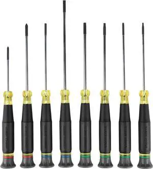 85617 Mini Precision Screwdriver Set Slotted Phillips TORX Cushion-Grip Handles Ideal for Terminal Blocks Electronics