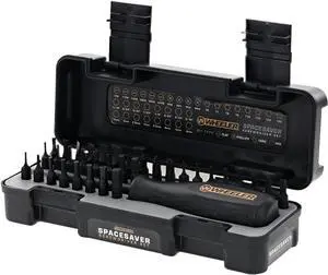 Space Saver Screwdriver Set with Magnetic Screwdriver Handle Bit Assortment and Storage Case for Maintenance
