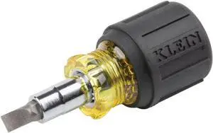 32561 Multi-Bit Screwdriver / Nut Driver 6-in-1 Stubby Screwdriver with 2 Phillips 2 Slotted 2 Nut Drivers