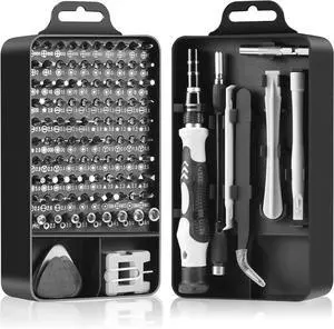 Precision Screwdriver Set Professional Grade 115 in 1 Magnetic Repair Tool Kit for Electronics Computer iPhone Laptop Game Console Watch Eyeglasses Modding and DIY Projects