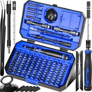 Small Precision Screwdriver Set with 103 Multi Bits 115 in 1 Magnetic Repair Tool Kit for MacBook Laptop PC Computers iPhone Electronics PS5 PS4 Nintendo Switch Xbox Watches & Eye Glasses