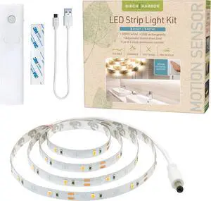 Birch Harbor Lighting 3 ft Motion Sensor LED Strip Light Kit 314120