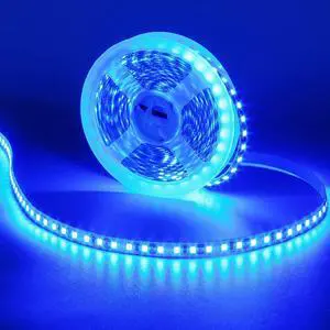 12V 5M/16.4ft LED Strip Light Blue 600LEDs Flexible SMD2835 High Brightness No-Waterproof IP20 LED Tape Lights for Bedroom Christmas Party etc(No Power Supply)