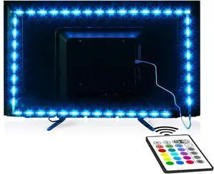 Tv Led Backlight Maylit 8.2ft Led Strip Lights for 40-60in Tv USB Powered Tv Lights kit with Remote RGB Bias Lighting for Room Decor