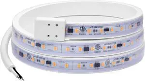 36 in. Hardwired LED Under Cabinet Strip Light 1380 Lumens 3000K Warm White Kitchen and Living Room 120V White Cove Lighting No Power Supply Needed