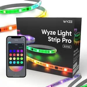 Light Strip Pro 32.8ft WiFi LED Strip Lights Multi-Color Segment Control 16 Million Colors Waterproof Coating Compatible with Alexa Google Assistant (2 Rolls of 16.4ft)